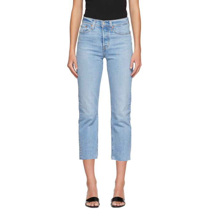 Levi's Blue Wedgie Straight Jeans In Tango Hustl