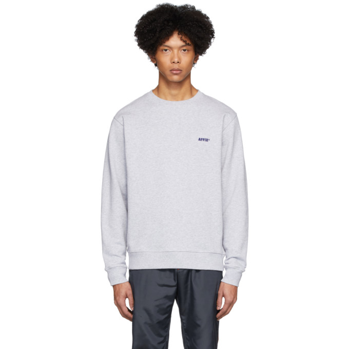 AFFIX AFFIX GREY BASIC SWEATSHIRT