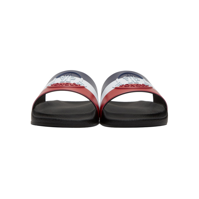 MONCLER MULTICOLOR BASILE SLIDES