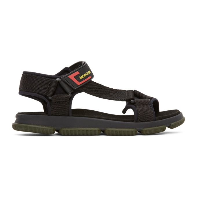 Moncler Black Simeon Sandals