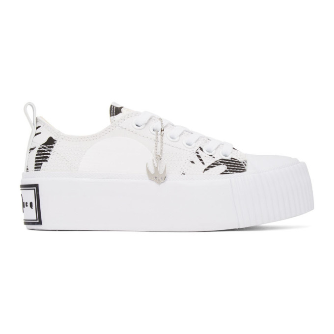 white platform plimsolls