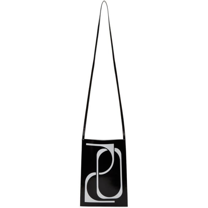 XANDER ZHOU XANDER ZHOU BLACK PATENT POUCH