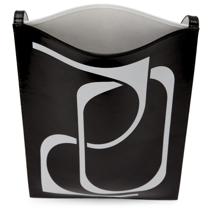XANDER ZHOU XANDER ZHOU BLACK PATENT POUCH