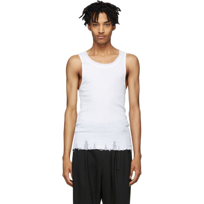 BED J.W. FORD BED J.W. FORD WHITE DISTRESSED TANK TOP