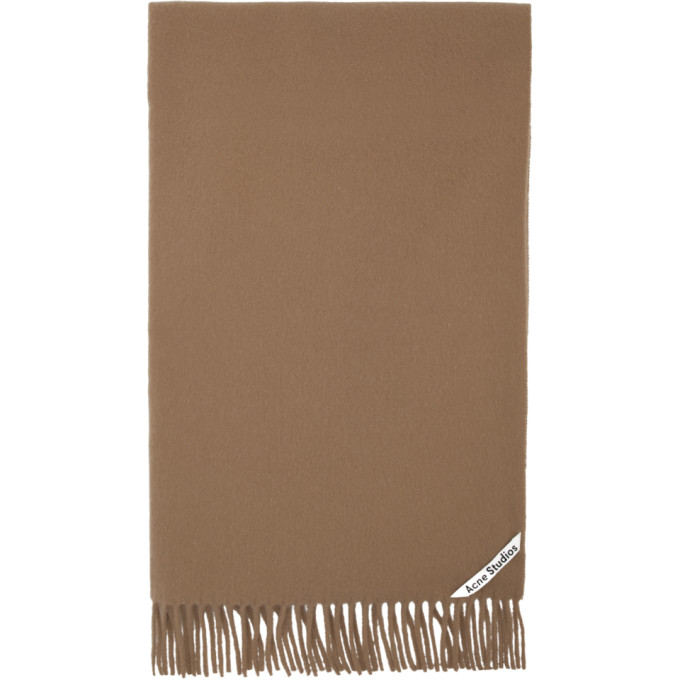 Acne Studios Brown Canada New Scarf In Camel Brown