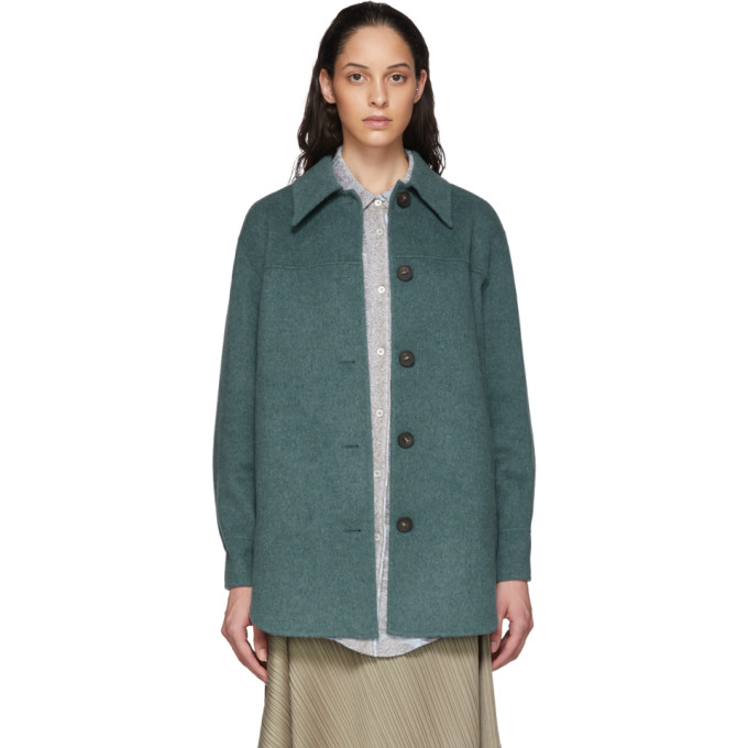ACNE STUDIOS ACNE STUDIOS BLUE DOUBLE FACED OVERSHIRT
