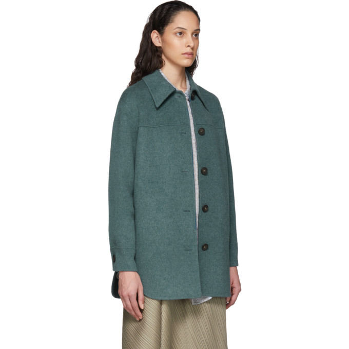 ACNE STUDIOS ACNE STUDIOS BLUE DOUBLE FACED OVERSHIRT