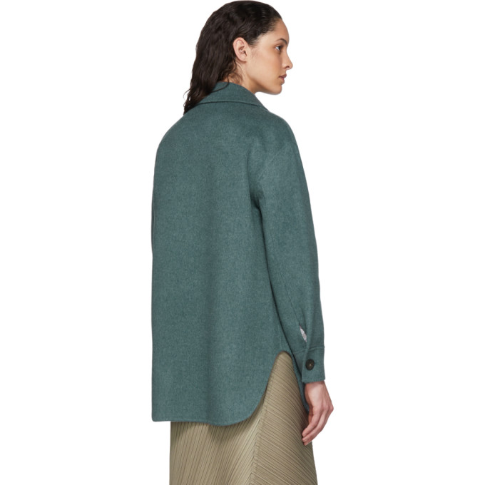 ACNE STUDIOS ACNE STUDIOS BLUE DOUBLE FACED OVERSHIRT