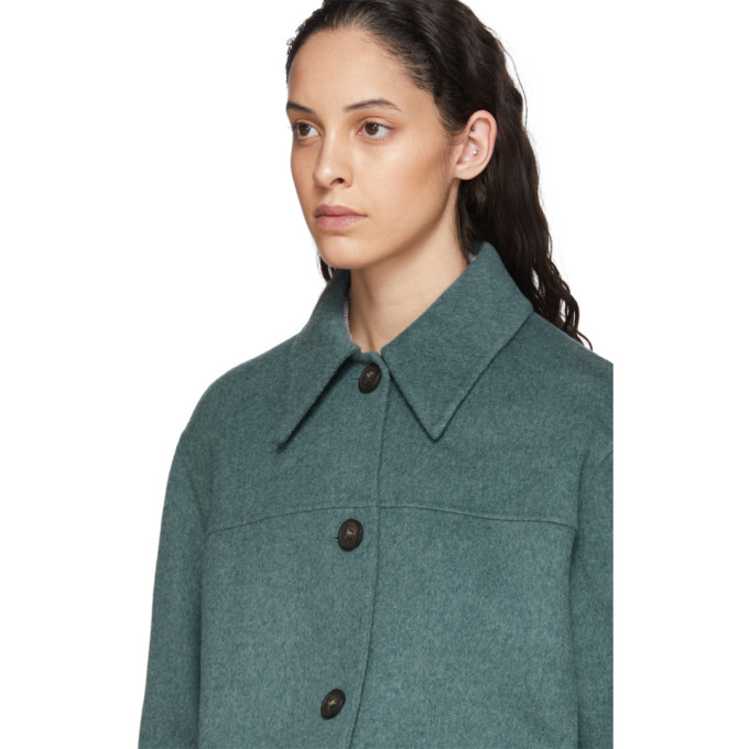 ACNE STUDIOS ACNE STUDIOS BLUE DOUBLE FACED OVERSHIRT