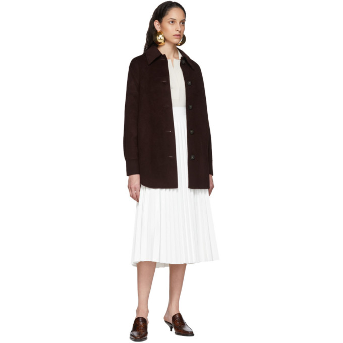 ACNE STUDIOS ACNE STUDIOS BURGUNDY DOUBLE FACED OVERSHIRT