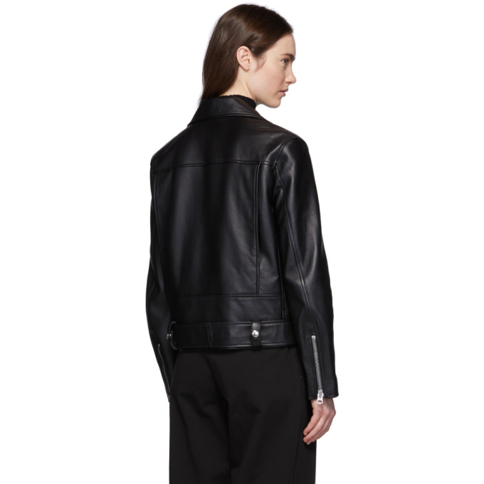 ACNE STUDIOS ACNE STUDIOS BLACK LEATHER BIKER JACKET