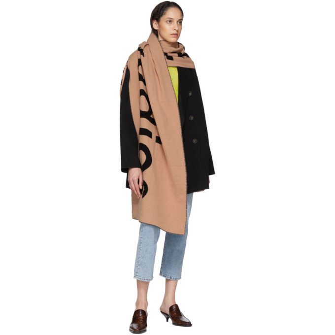 ACNE STUDIOS ACNE STUDIOS BLACK WOOL DOUBLE-BREASTED COAT