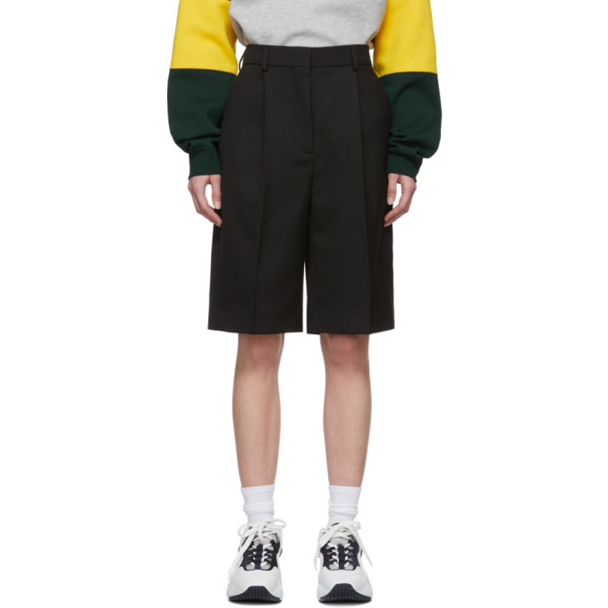 ACNE STUDIOS ACNE STUDIOS BLACK SUMMER WOOL SHORTS