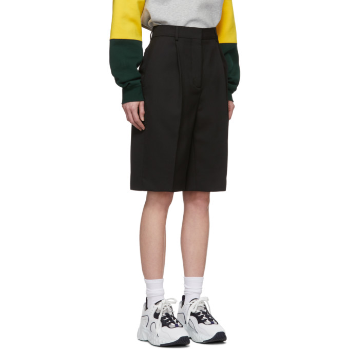 ACNE STUDIOS ACNE STUDIOS BLACK SUMMER WOOL SHORTS