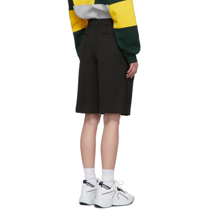 ACNE STUDIOS ACNE STUDIOS BLACK SUMMER WOOL SHORTS