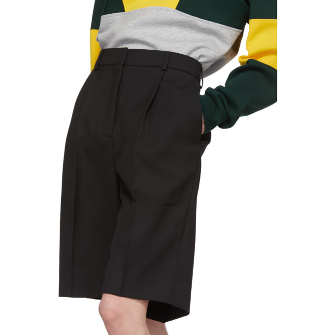 ACNE STUDIOS ACNE STUDIOS BLACK SUMMER WOOL SHORTS