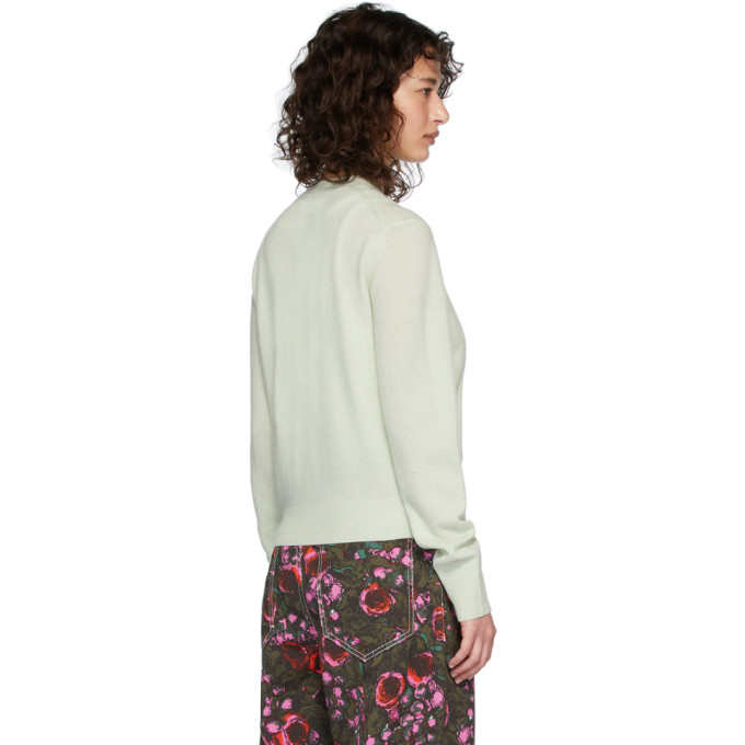 ACNE STUDIOS ACNE STUDIOS GREEN PATCH CREWNECK CARDIGAN
