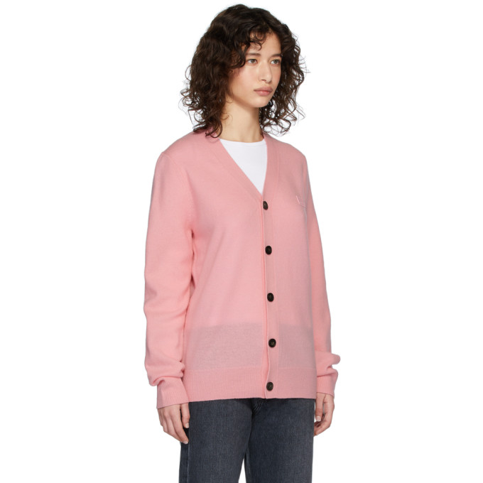 ACNE STUDIOS ACNE STUDIOS PINK PATCH CARDIGAN