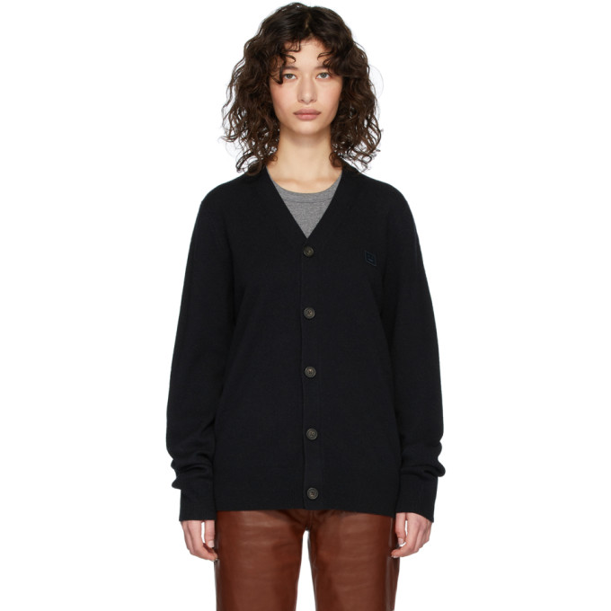 ACNE STUDIOS ACNE STUDIOS BLACK PATCH CARDIGAN