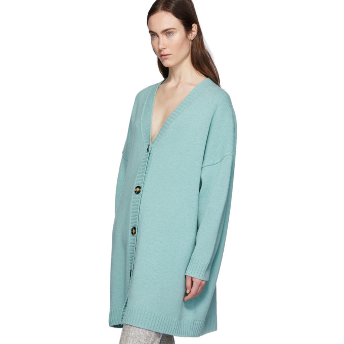 ACNE STUDIOS ACNE STUDIOS BLUE WOOL OVERSIZED CARDIGAN