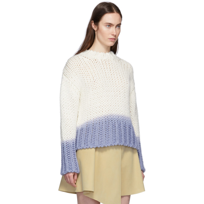 ACNE STUDIOS ACNE STUDIOS OFF-WHITE WOOL DIP-DYED SWEATER