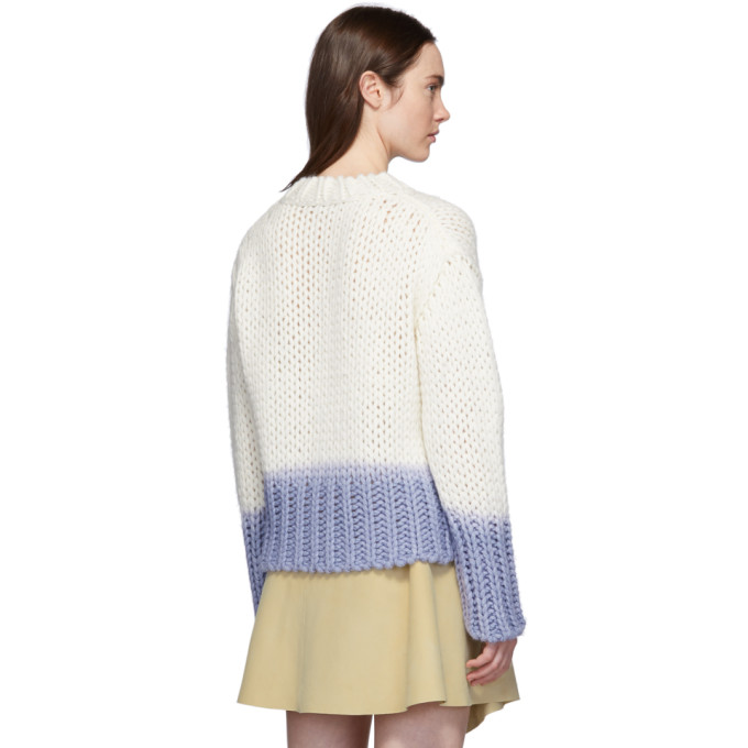 ACNE STUDIOS ACNE STUDIOS OFF-WHITE WOOL DIP-DYED SWEATER