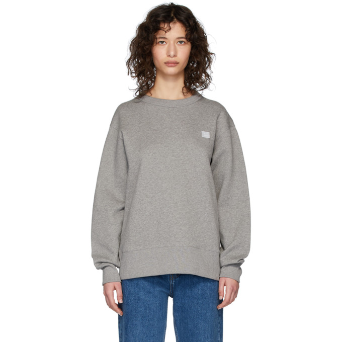 ACNE STUDIOS ACNE STUDIOS GREY FAIRVIEW PATCH SWEATSHIRT