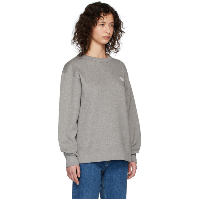 ACNE STUDIOS ACNE STUDIOS GREY FAIRVIEW PATCH SWEATSHIRT