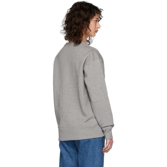 ACNE STUDIOS ACNE STUDIOS GREY FAIRVIEW PATCH SWEATSHIRT