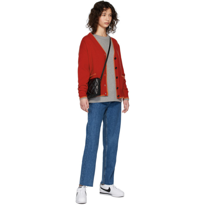 ACNE STUDIOS ACNE STUDIOS GREY FAIRVIEW PATCH SWEATSHIRT