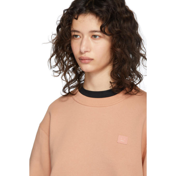 ACNE STUDIOS ACNE STUDIOS PINK FAIRVIEW PATCH SWEATSHIRT