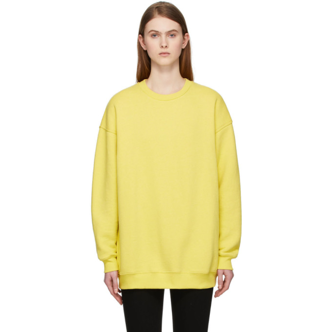 ACNE STUDIOS ACNE STUDIOS YELLOW REVERSE LABEL SWEATSHIRT