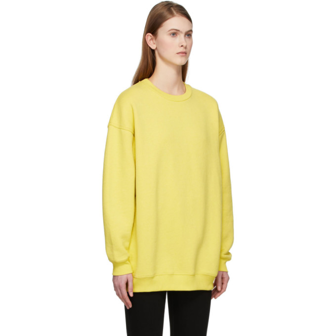 ACNE STUDIOS ACNE STUDIOS YELLOW REVERSE LABEL SWEATSHIRT