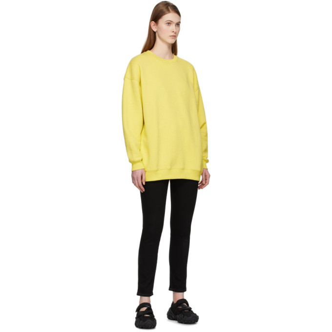ACNE STUDIOS ACNE STUDIOS YELLOW REVERSE LABEL SWEATSHIRT