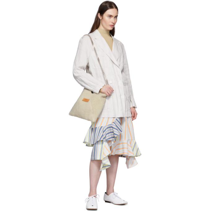 ACNE STUDIOS ACNE STUDIOS BEIGE RIBBED TURTLENECK