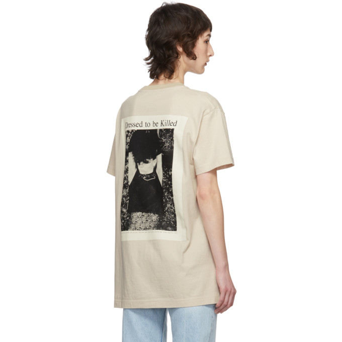 ACNE STUDIOS ACNE STUDIOS BEIGE MAGAZINE T-SHIRT