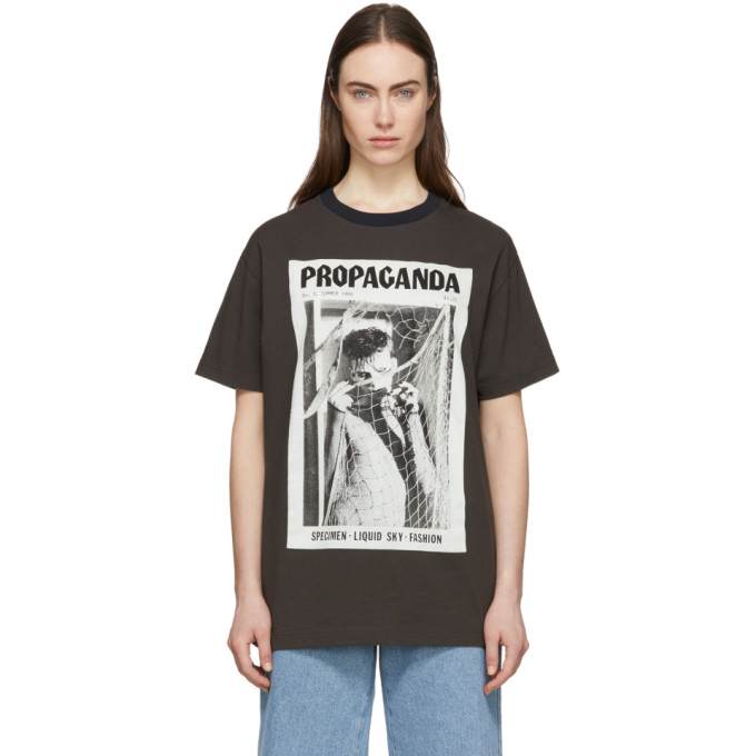 ACNE STUDIOS ACNE STUDIOS BLACK MAGAZINE T-SHIRT