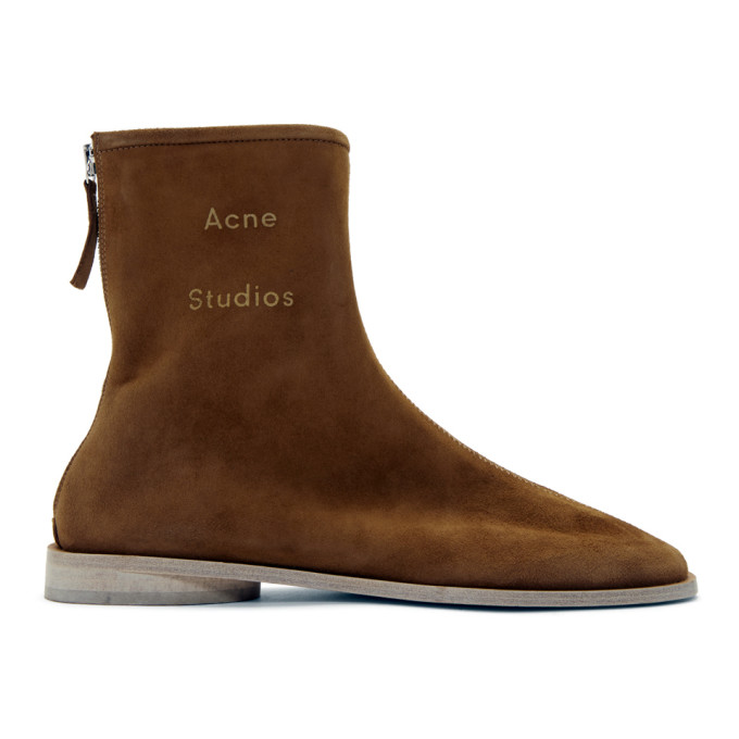 acne branded ankle boots