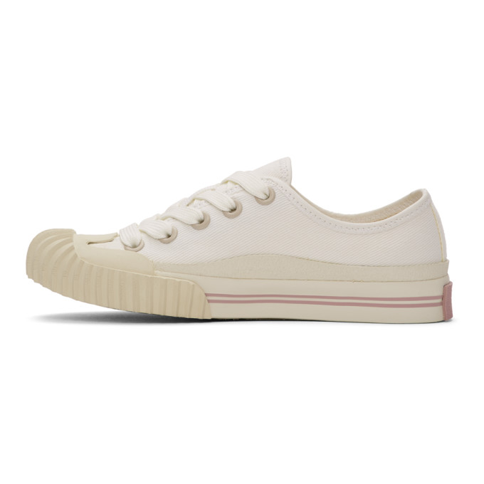 ACNE STUDIOS ACNE STUDIOS WHITE CANVAS LOGO PATCH SNEAKERS