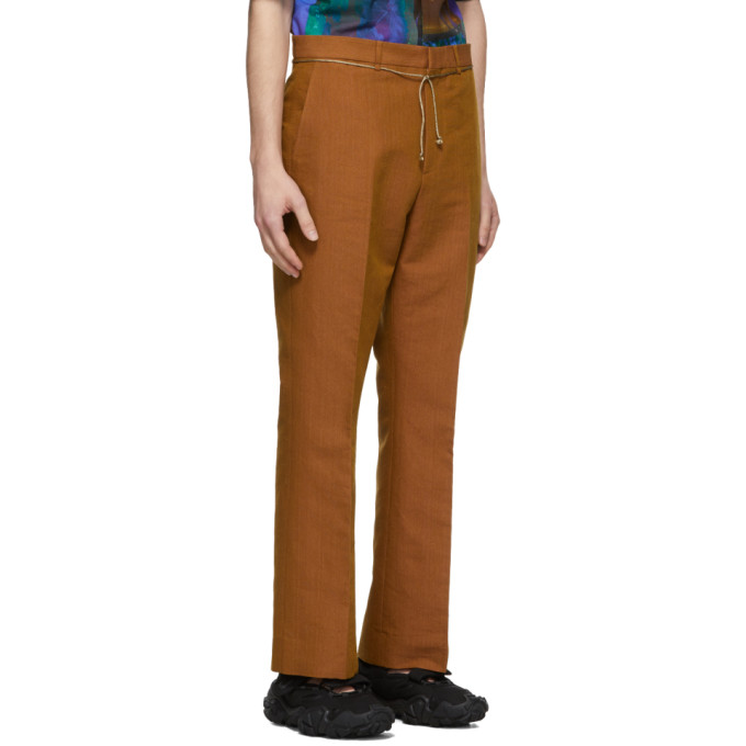 Acne Studios Orange Bootcut Trousers 