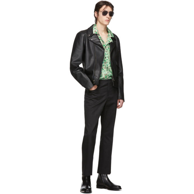 ACNE STUDIOS ACNE STUDIOS GREEN FLOWER PRINT SHIRT