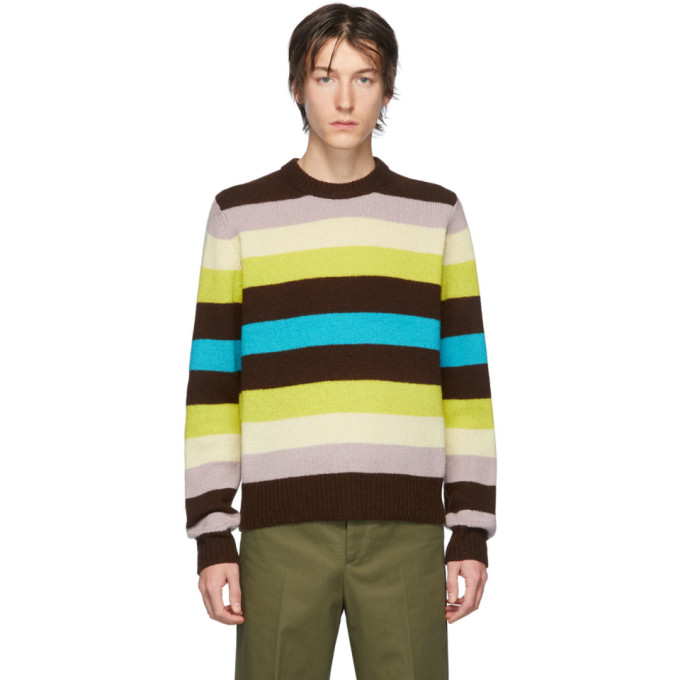 ACNE STUDIOS ACNE STUDIOS MULTICOLOR STRIPED WOOL SWEATER