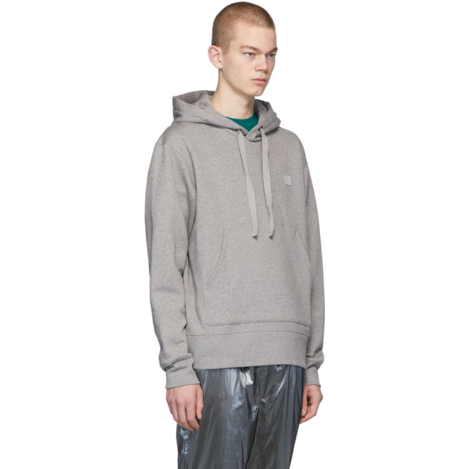 ACNE STUDIOS ACNE STUDIOS GREY MELANGE FERRIS PATCH HOODIE