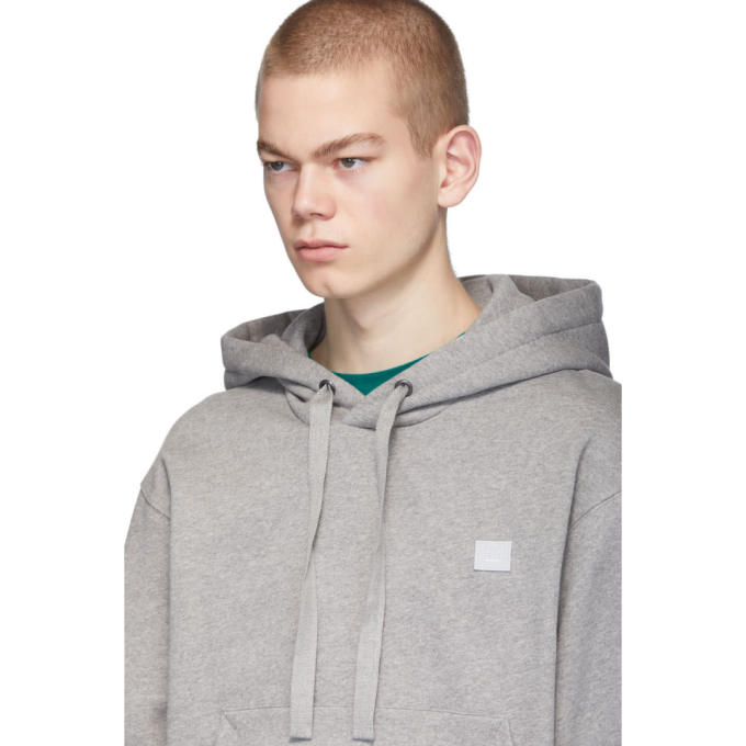 ACNE STUDIOS ACNE STUDIOS GREY MELANGE FERRIS PATCH HOODIE