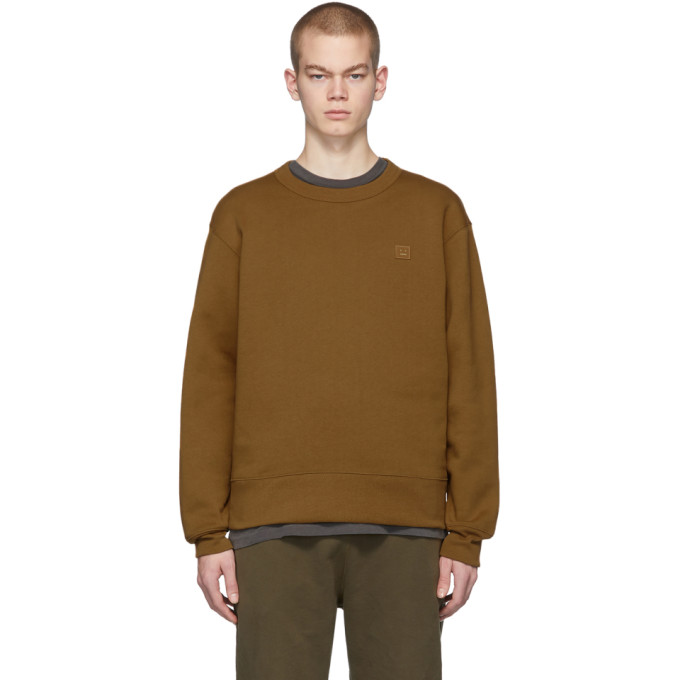 ACNE STUDIOS ACNE STUDIOS BROWN FAIRVIEW PATCH SWEATSHIRT