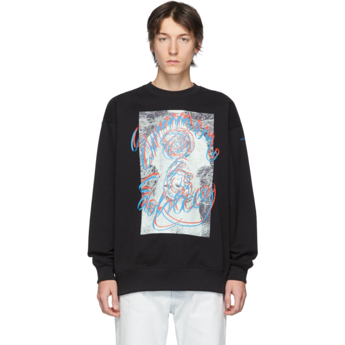 ACNE STUDIOS ACNE STUDIOS BLACK SUMMER SOLSTICE SWEATSHIRT