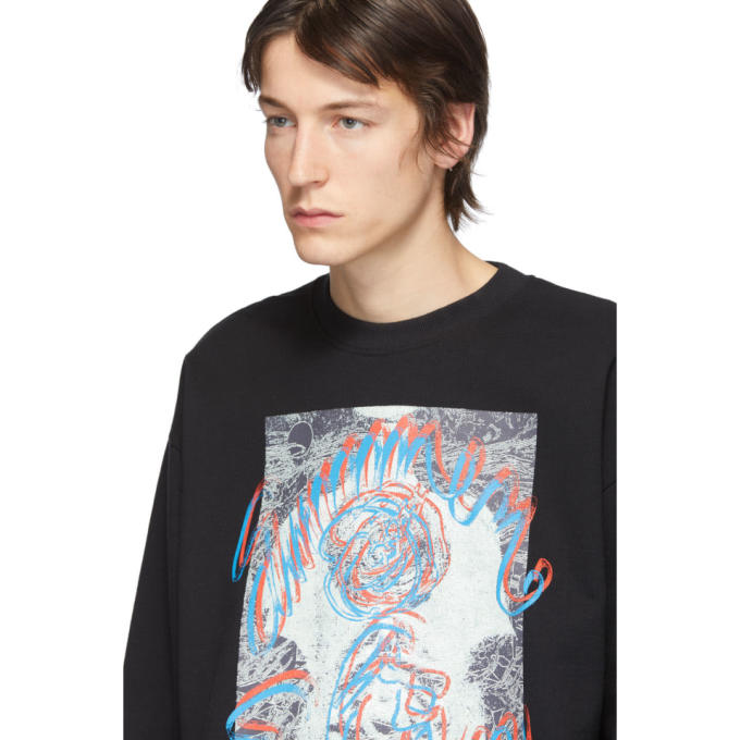 ACNE STUDIOS ACNE STUDIOS BLACK SUMMER SOLSTICE SWEATSHIRT