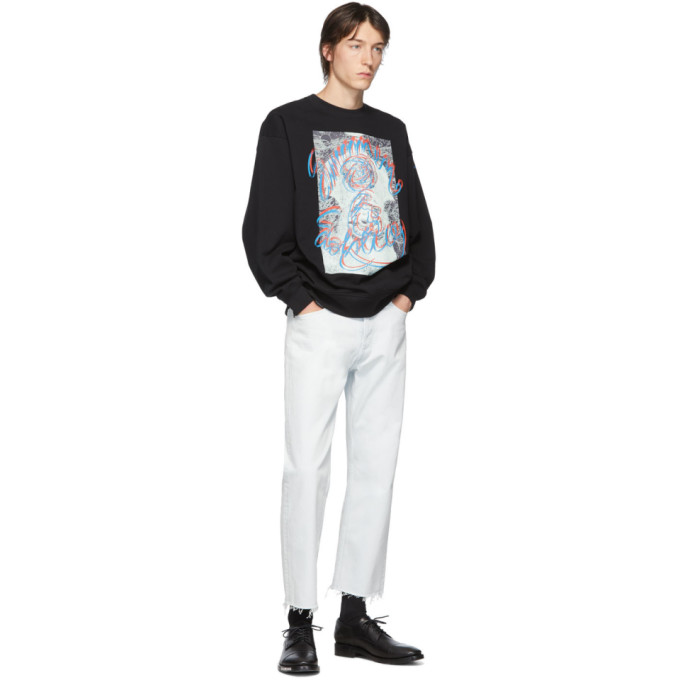 ACNE STUDIOS ACNE STUDIOS BLACK SUMMER SOLSTICE SWEATSHIRT