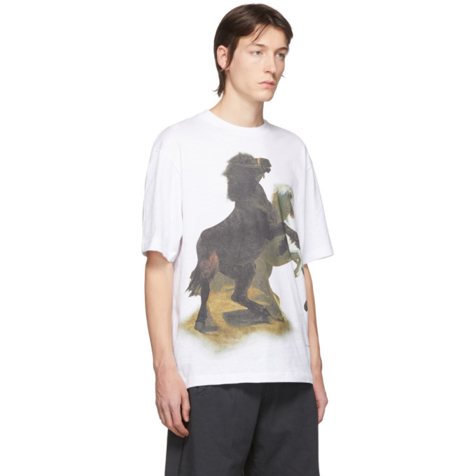 ACNE STUDIOS ACNE STUDIOS WHITE HORSE-PRINT T-SHIRT