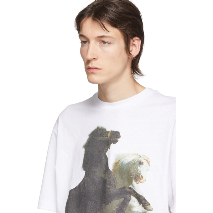 ACNE STUDIOS ACNE STUDIOS WHITE HORSE-PRINT T-SHIRT